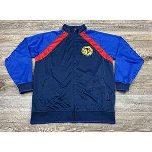 Club America Soccer Jacket L Blue Licensed America Jacket, Chamarra del America